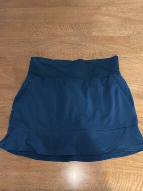 Adidas Tennis Skort Navy Athletic Skirt Built-In Shorts Womens M